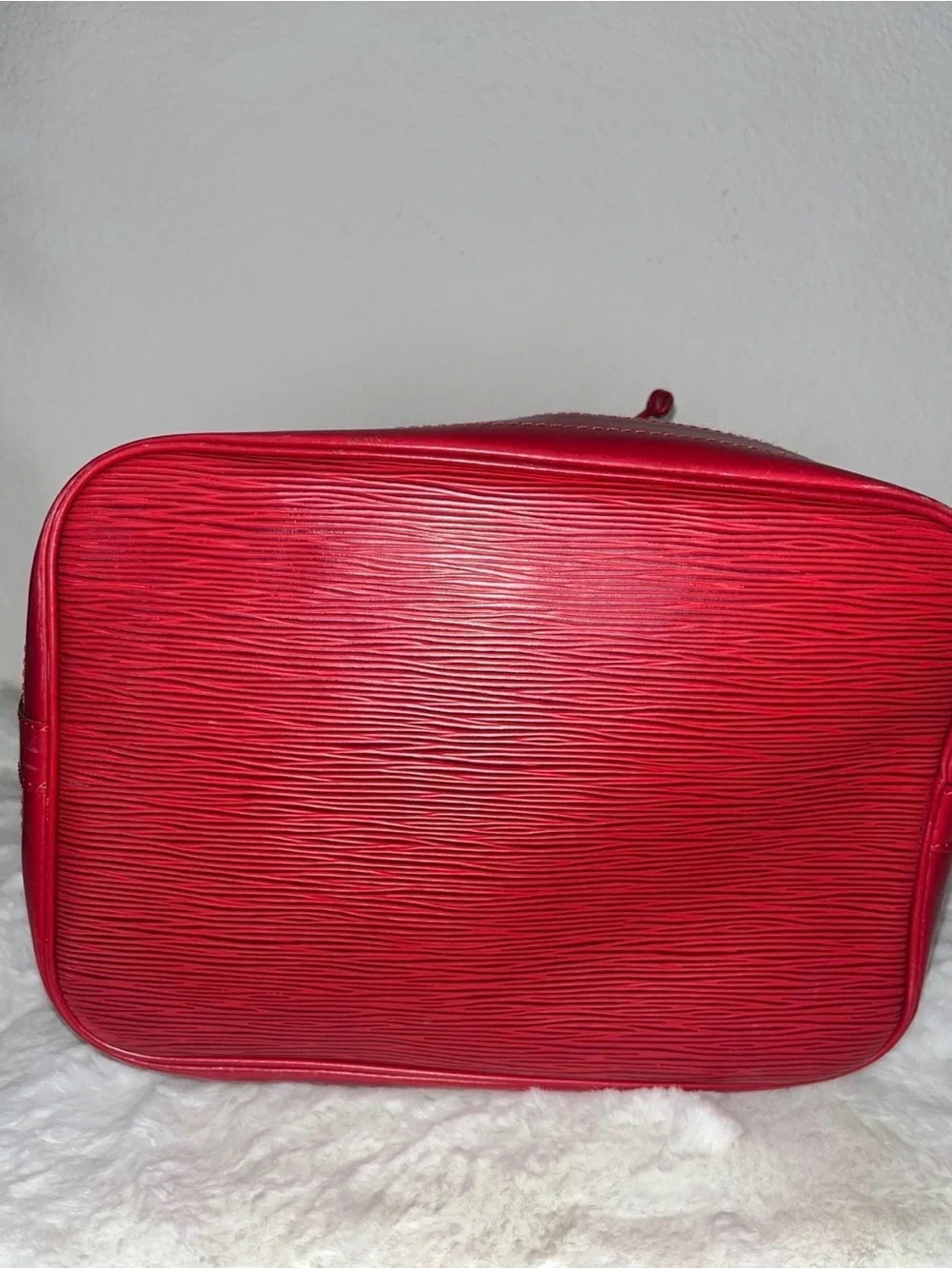 Louis Vuitton Red Epi Leather Noe Bucket Bag